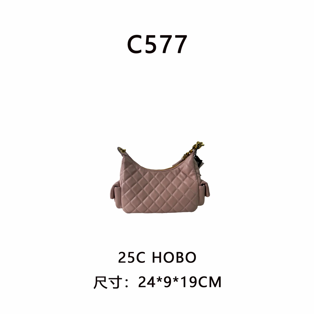 【C577】25C Hobo（尺寸:24*19*9CM）新款粉色女包