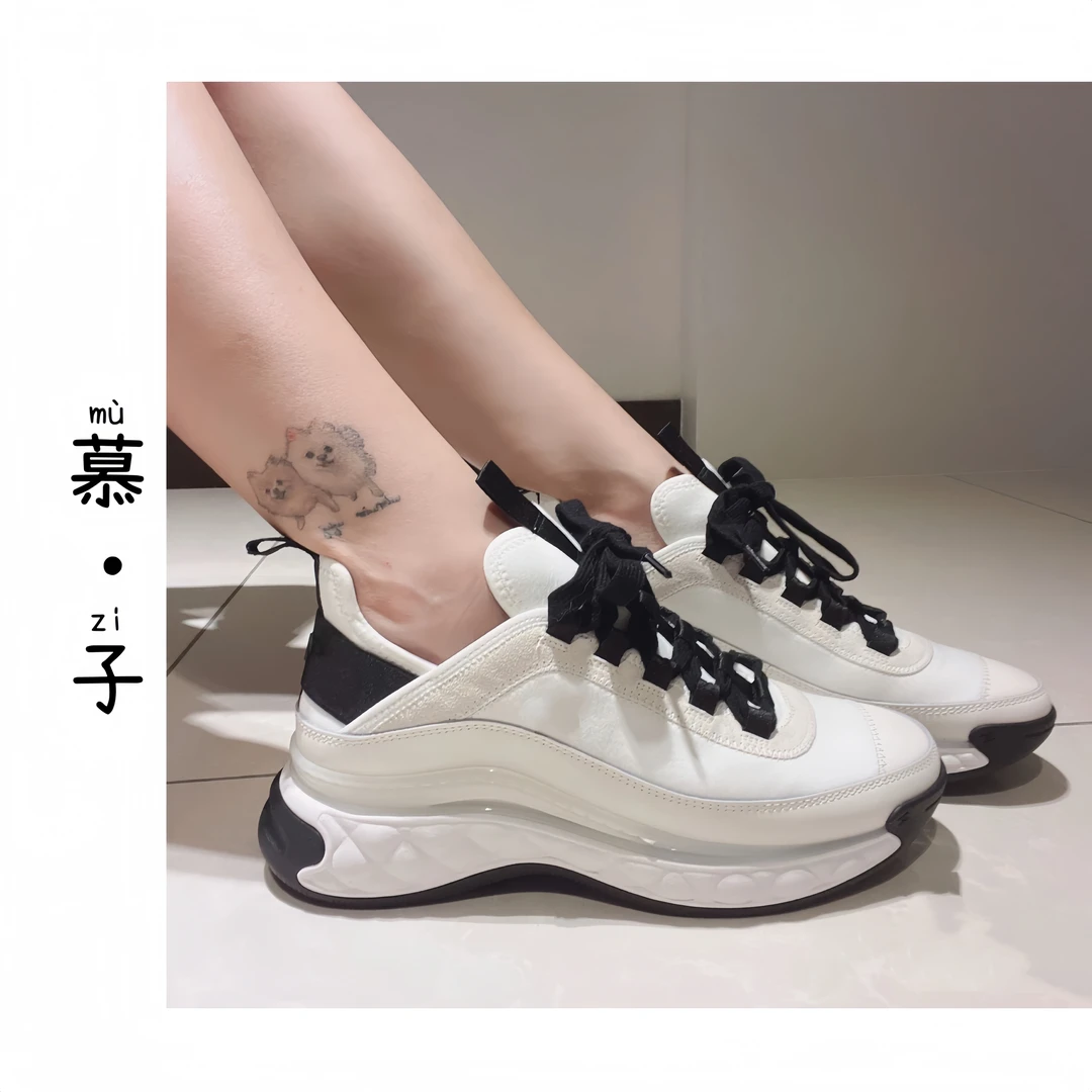 【慕.子】金标休闲气质运动百搭老爹鞋女款白色时尚女士跑步