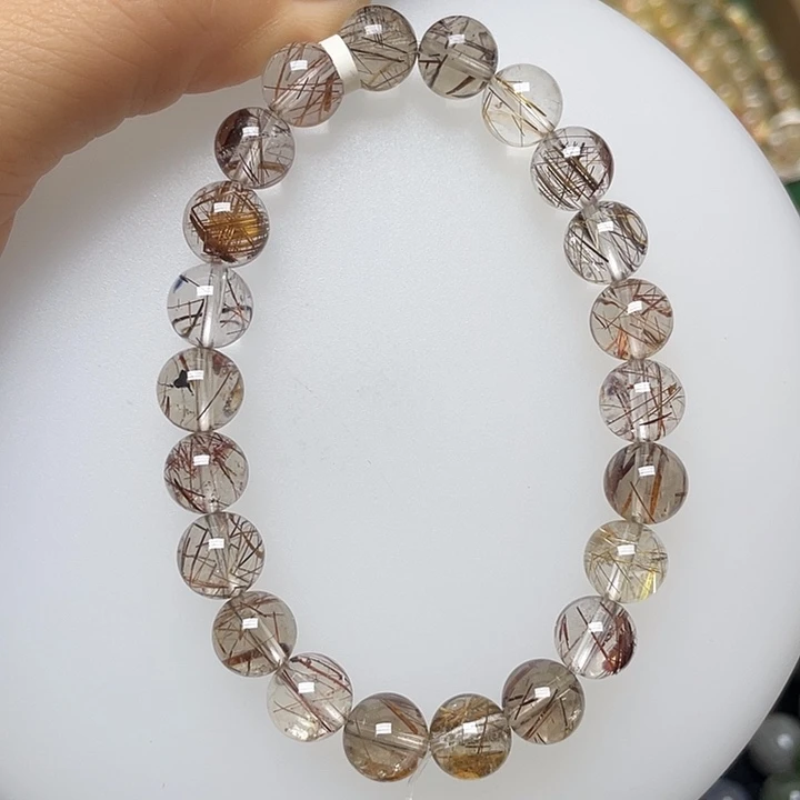 未镶嵌手链水晶彩发晶8.7