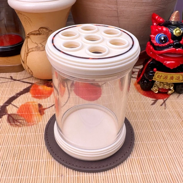 青峰 海派杨xx底板雕刻60七孔蝈蝈罐鸣虫用具