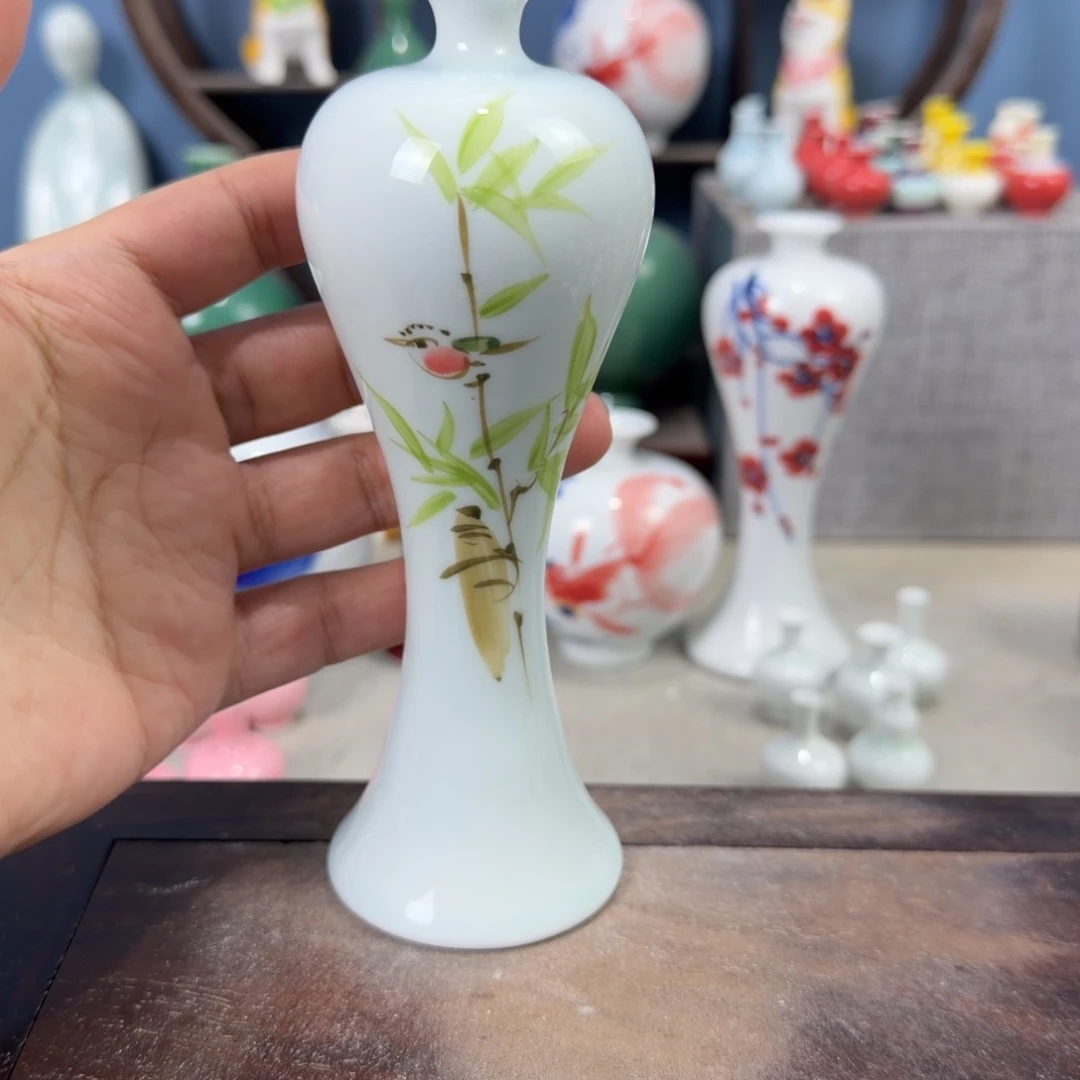 陶瓷手工小花器摆件