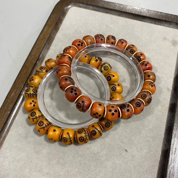 B591老驼骨 阿呆 单圈手串（底色多样性发其一）