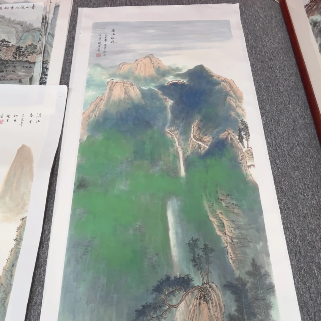 国画绘画作品多次