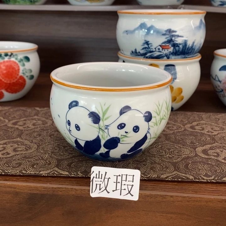 釉下老陶泥手工绘制