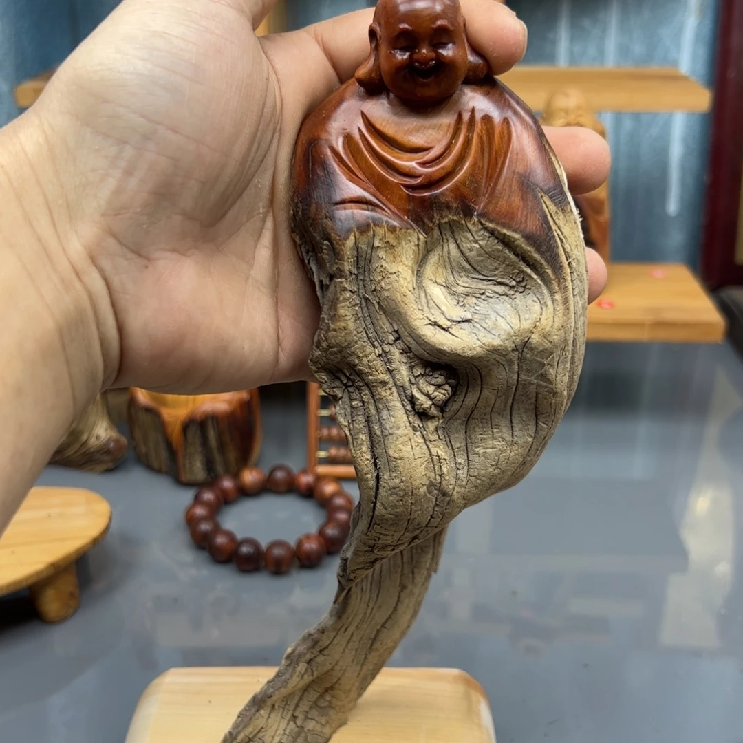 胡***来木崖柏木摆件手把件
