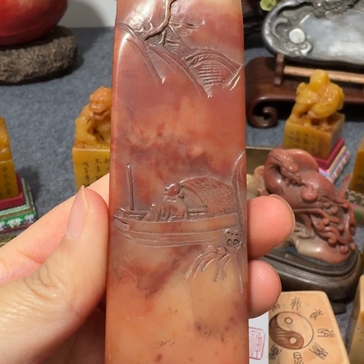 徐***法寿山石印石手工艺品摆件