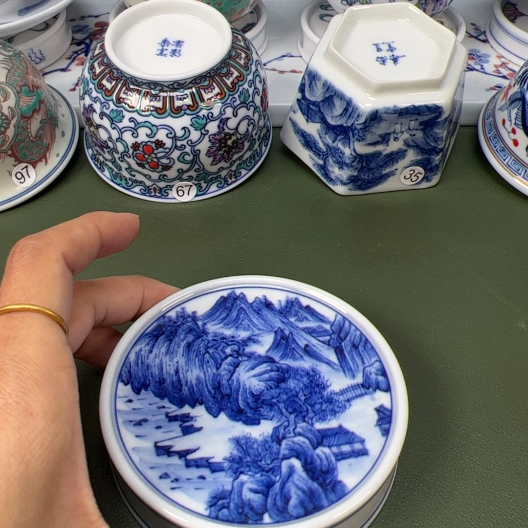 陶瓷景德镇纯手工纯手绘茶具木木55