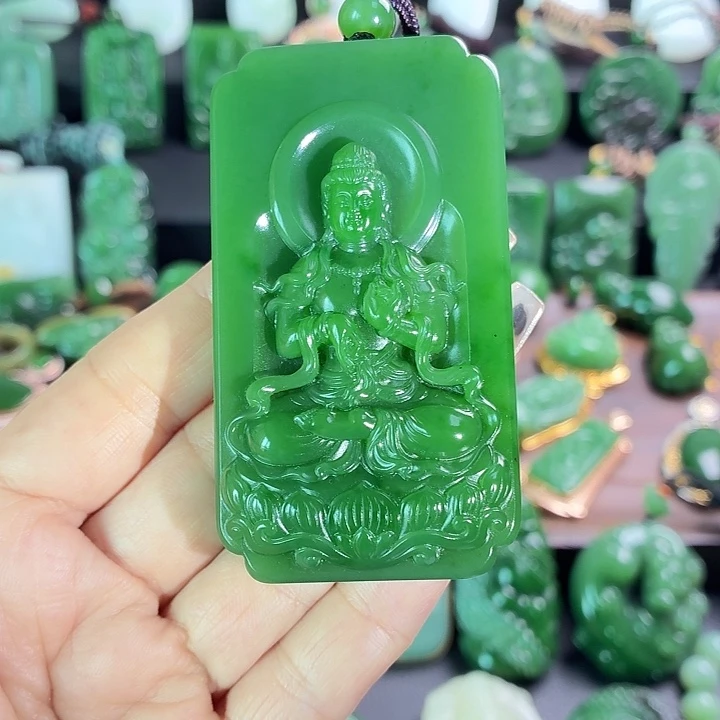 嗨***嚯和田玉未镶嵌挂件