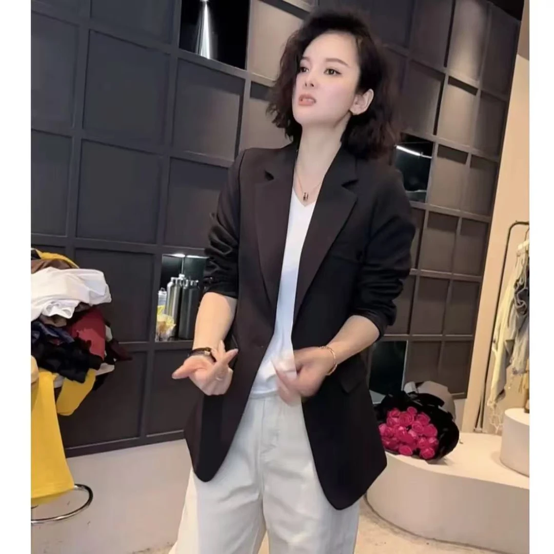 《优麦汇》Y5256春款设计感时尚百搭西装外套休闲女款