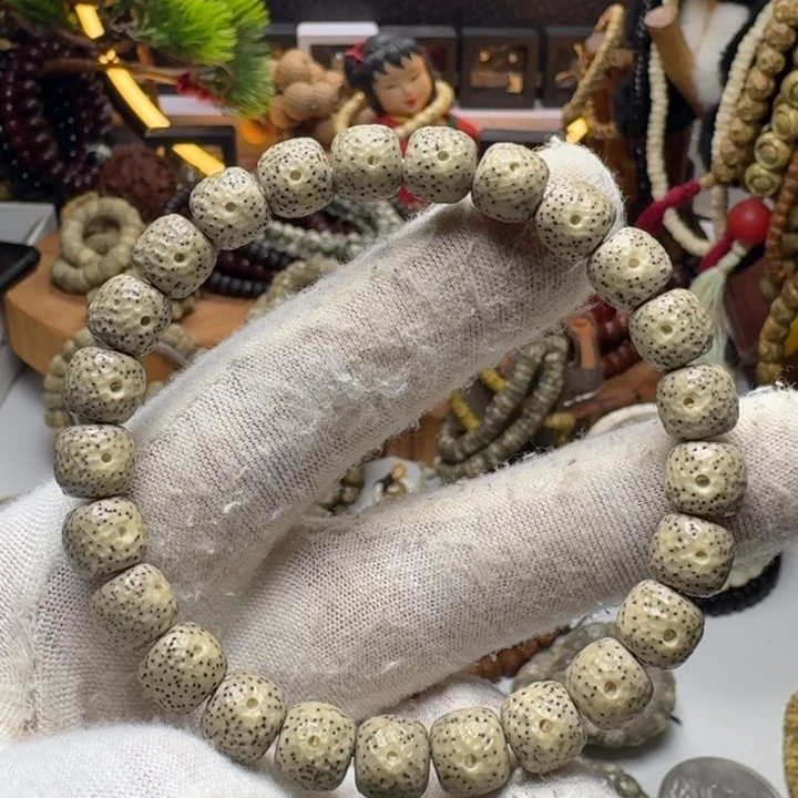 手串星月菩提6号车尺寸9.8石玉龙鳞单圈