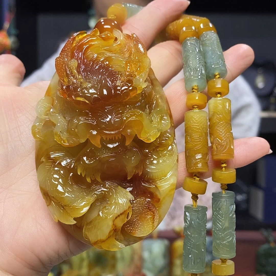 未镶嵌岫玉挂件吊坠