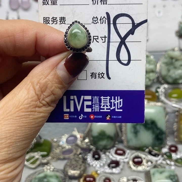 蛇纹石玉耳环银S925镶嵌莫****5