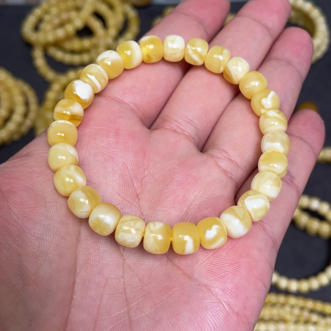 蜜蜡未镶嵌裸石蜜蜡手串8.3mm