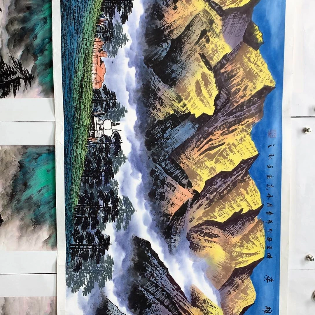 国画金山作品小六