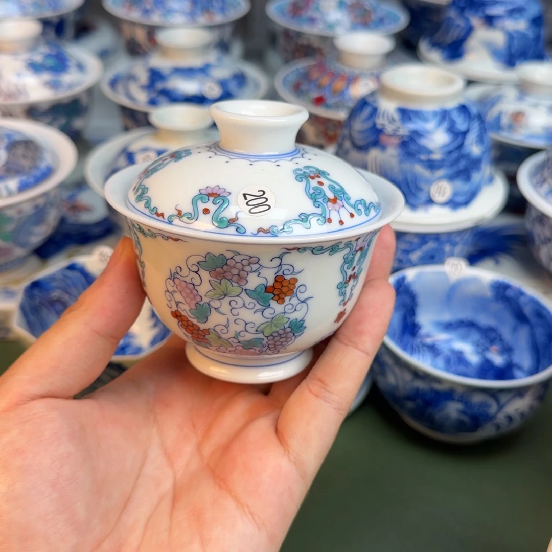 彦祖纯手工手绘茶具200