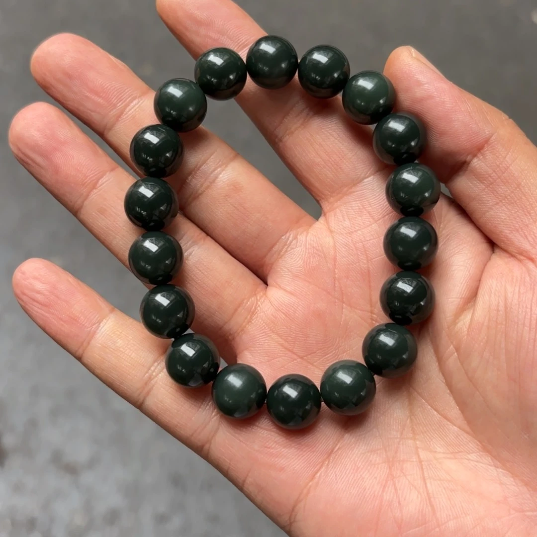 未镶嵌手串和田玉（青玉）手串卡12