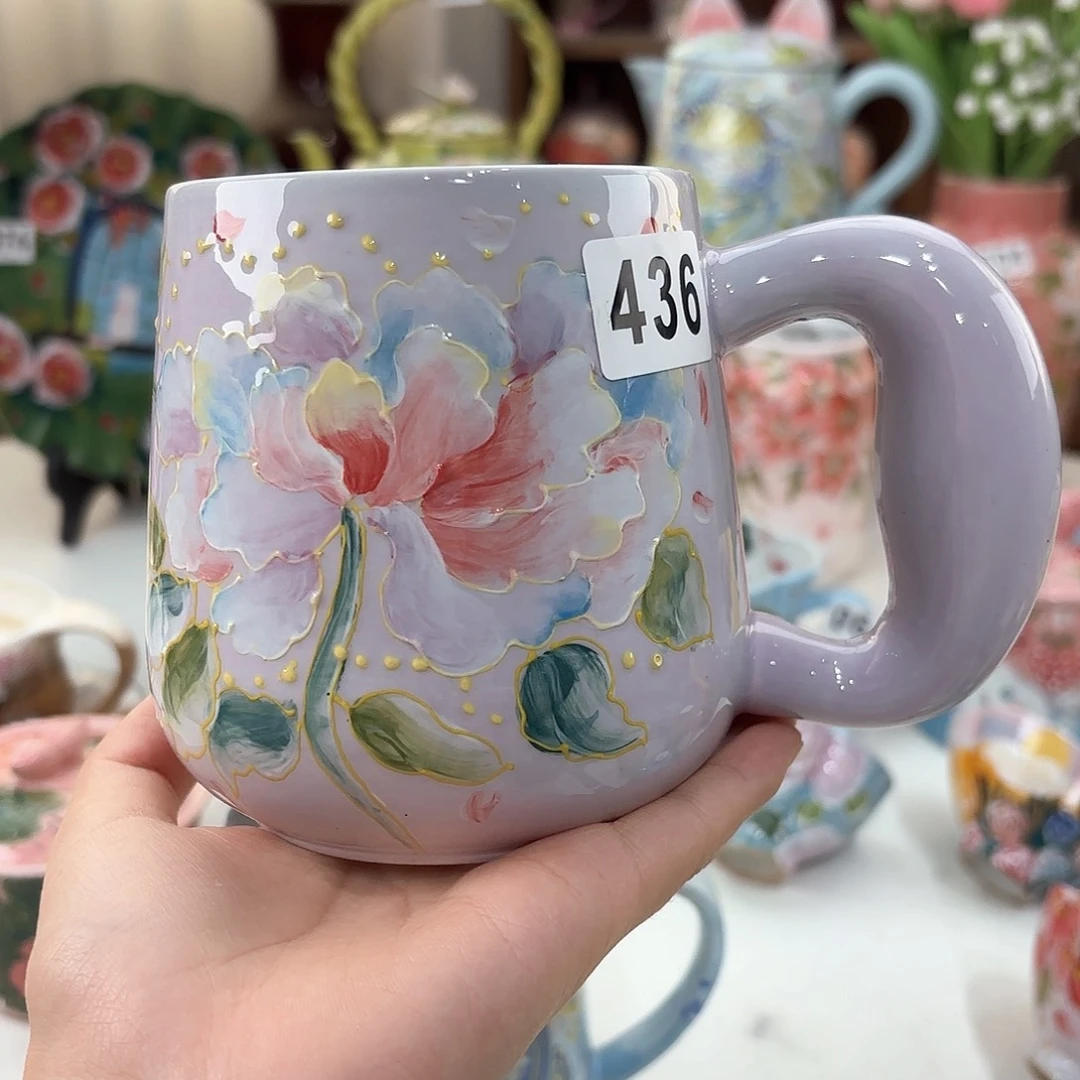 景德镇手绘高温釉下彩陶瓷茶具