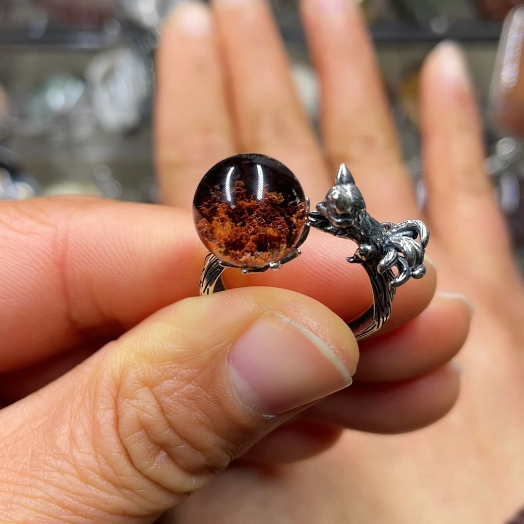 【闪购商品】水晶珠宝半成品银S925镶嵌戒指