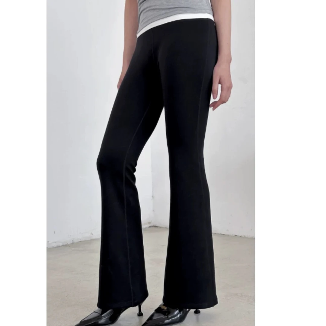 CAYLA 空气层微喇腿精裤轻薄显瘦裤子cy2025ss194