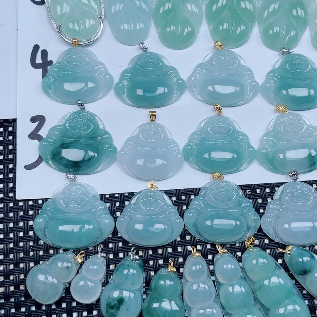 翡翠未镶嵌颈饰天然翡翠吊坠
