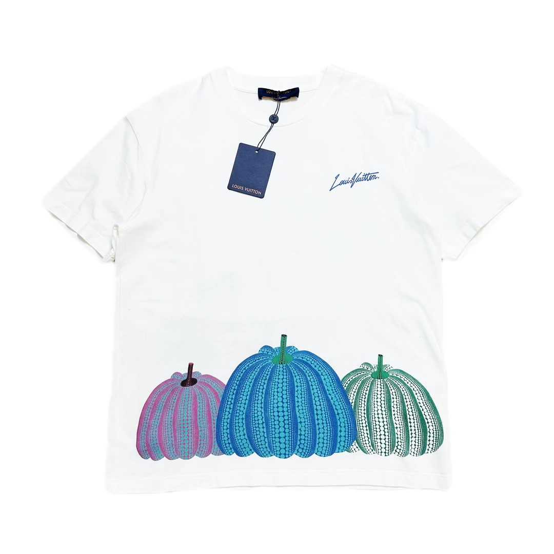 全新未使用 LouisVuitton/路易威登 lv白色草间弥生南瓜短袖m码