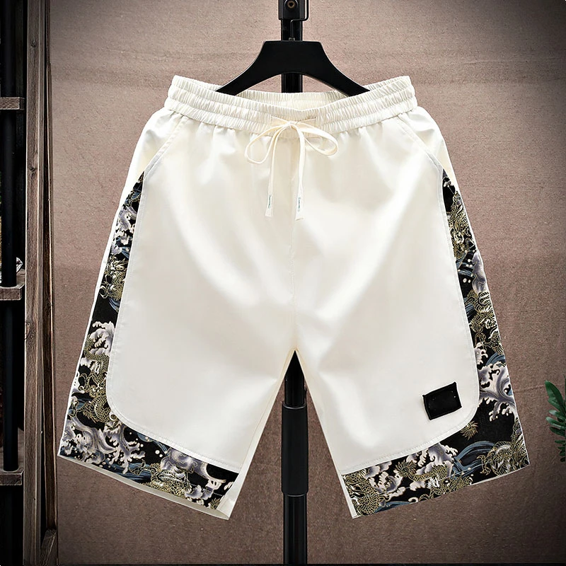 仓石一树国潮短裤男士夏季潮流中国风宽松舒适百搭大码休闲五分裤