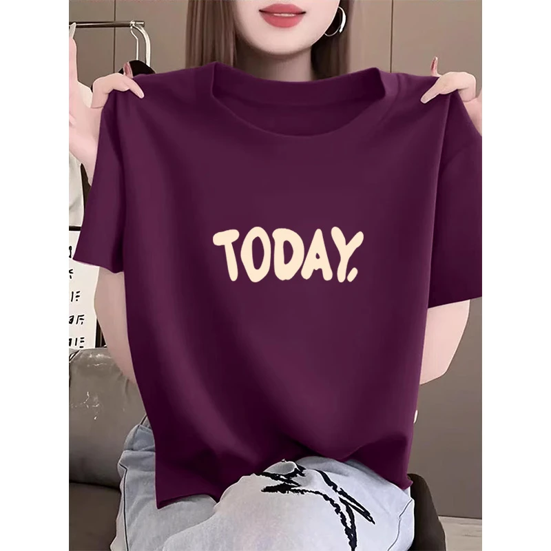 正肩短袖t恤女夏季2025年新款爆款半袖宽松正肩洋气减龄休闲上衣