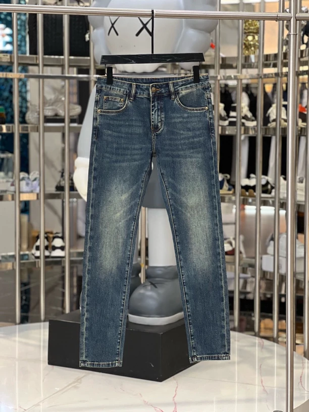 时尚【美式克罗】爆款男士轻奢牛仔裤