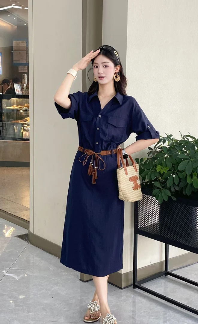 王姐专属-2025夏季新品气质显瘦设计感牛仔裙【卓-132】