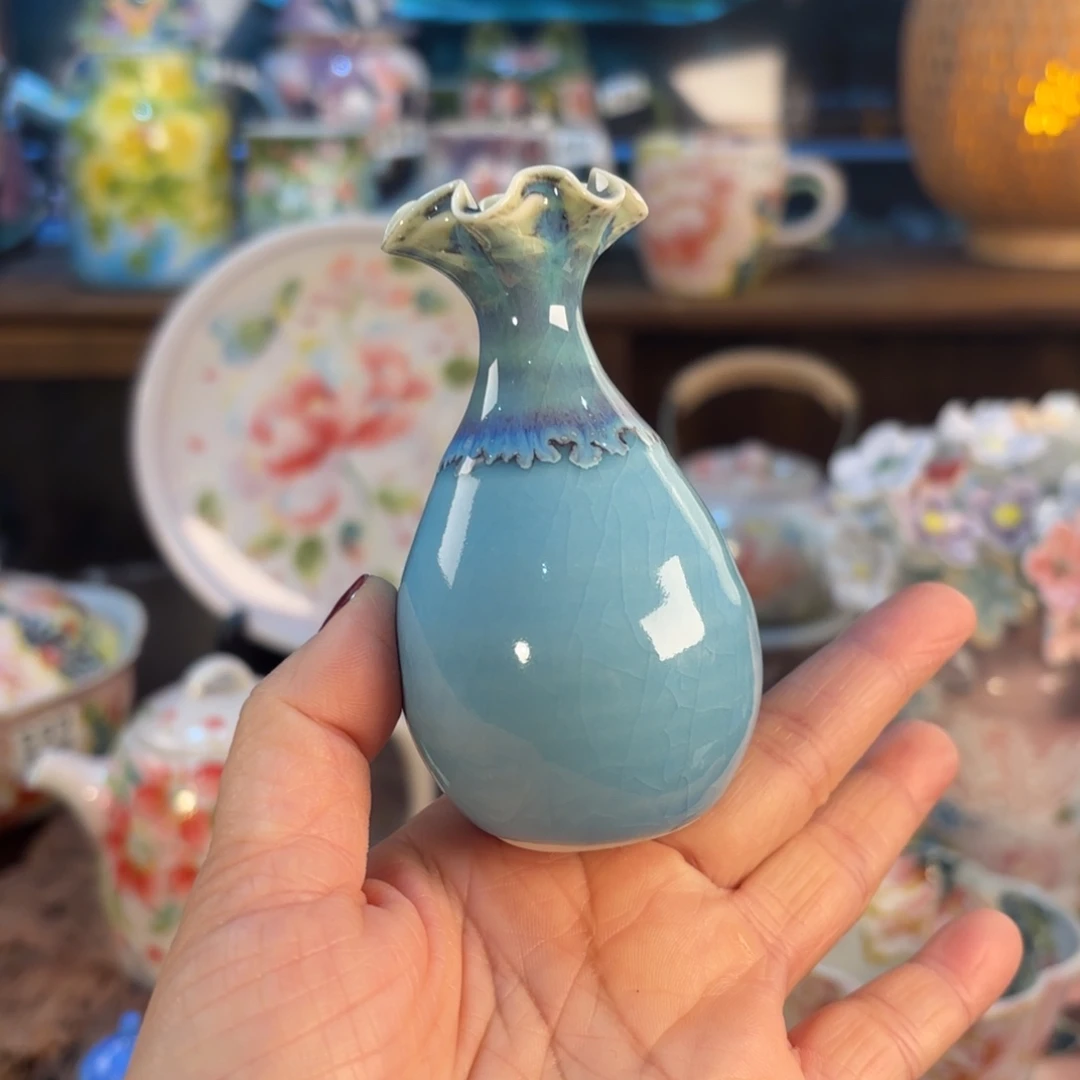 景德镇手绘高温釉下彩陶瓷茶具