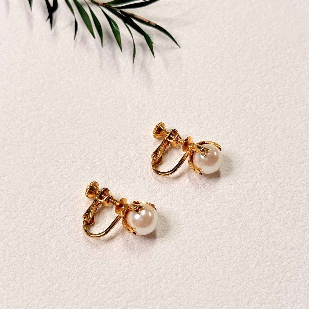 铜合金耳饰 【六六中古】孤品孤品复古耳夹ap8271