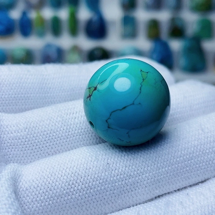 绿松石未镶嵌圆珠22