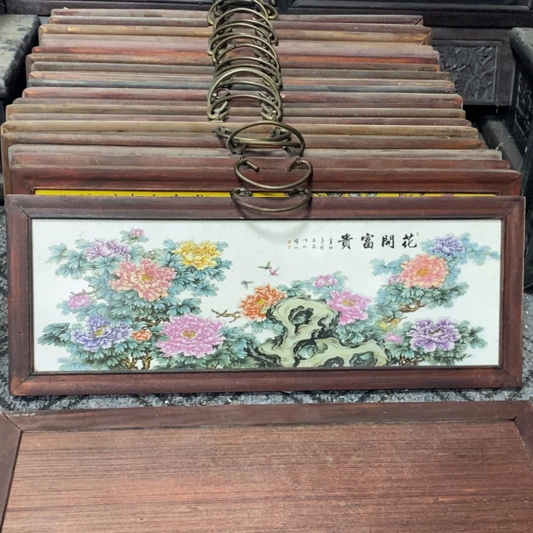 瓷片53*21 景德镇瓷板画柴窑烧制