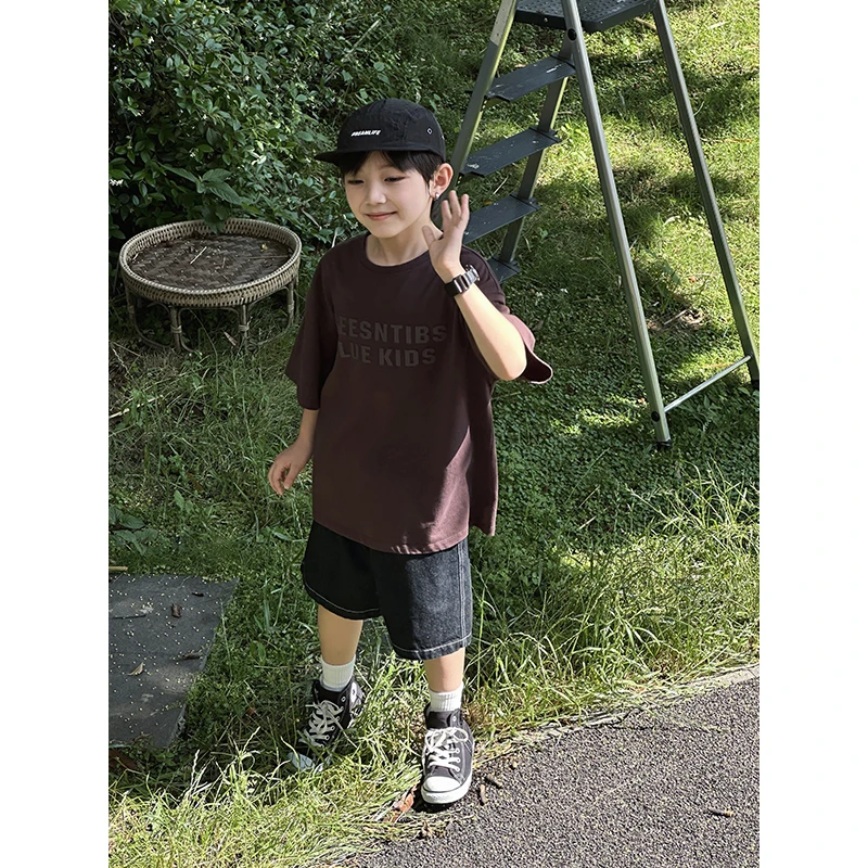 【现货】略略童装儿童半袖夏款宽松凉感印花T恤252TX3806