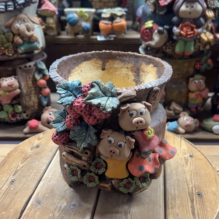 嘻哈多肉花盆百搭