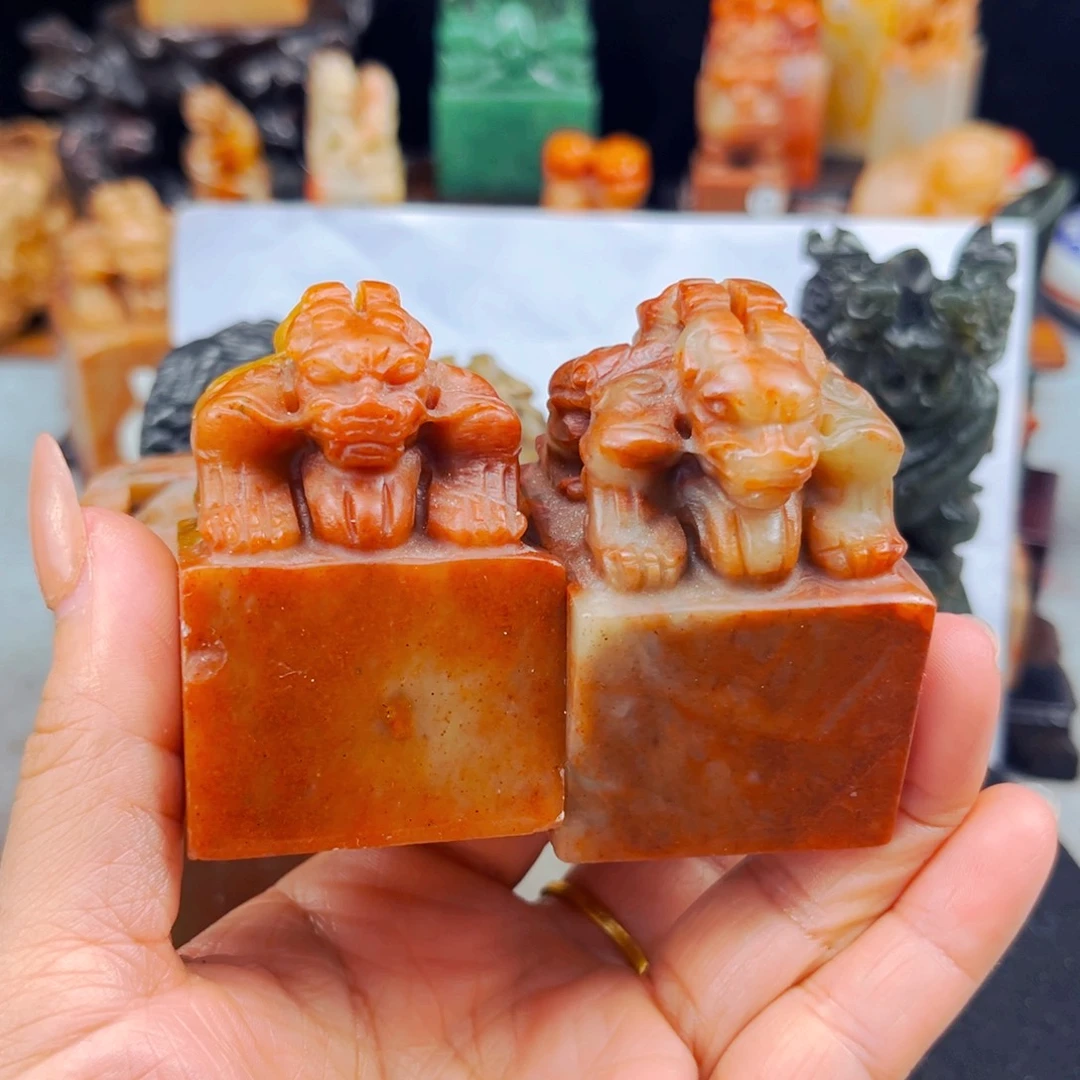 黄***清寿山石捡漏瑕疵品