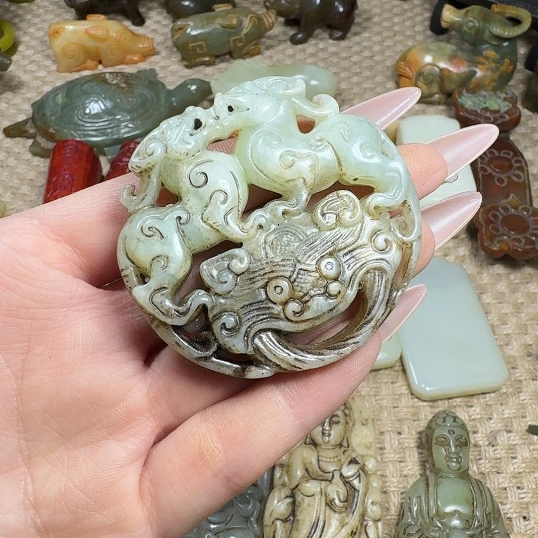 白玉菩提吊坠挂件