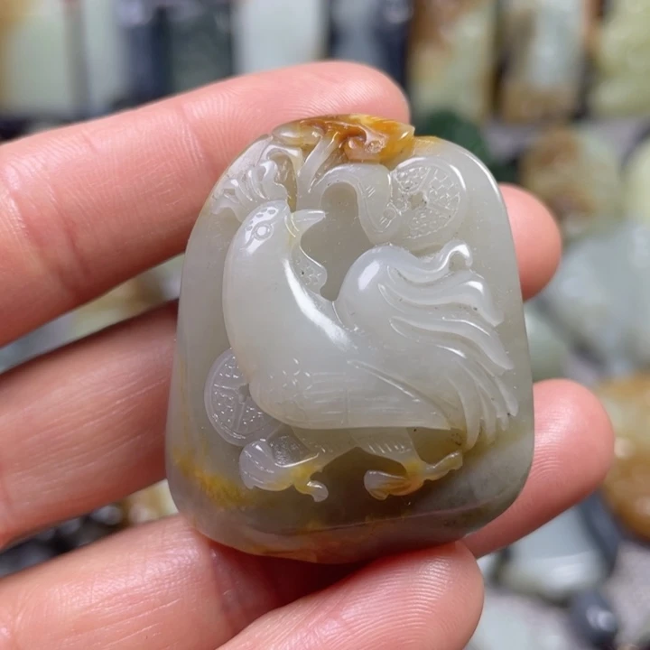 和田玉未镶嵌挂件