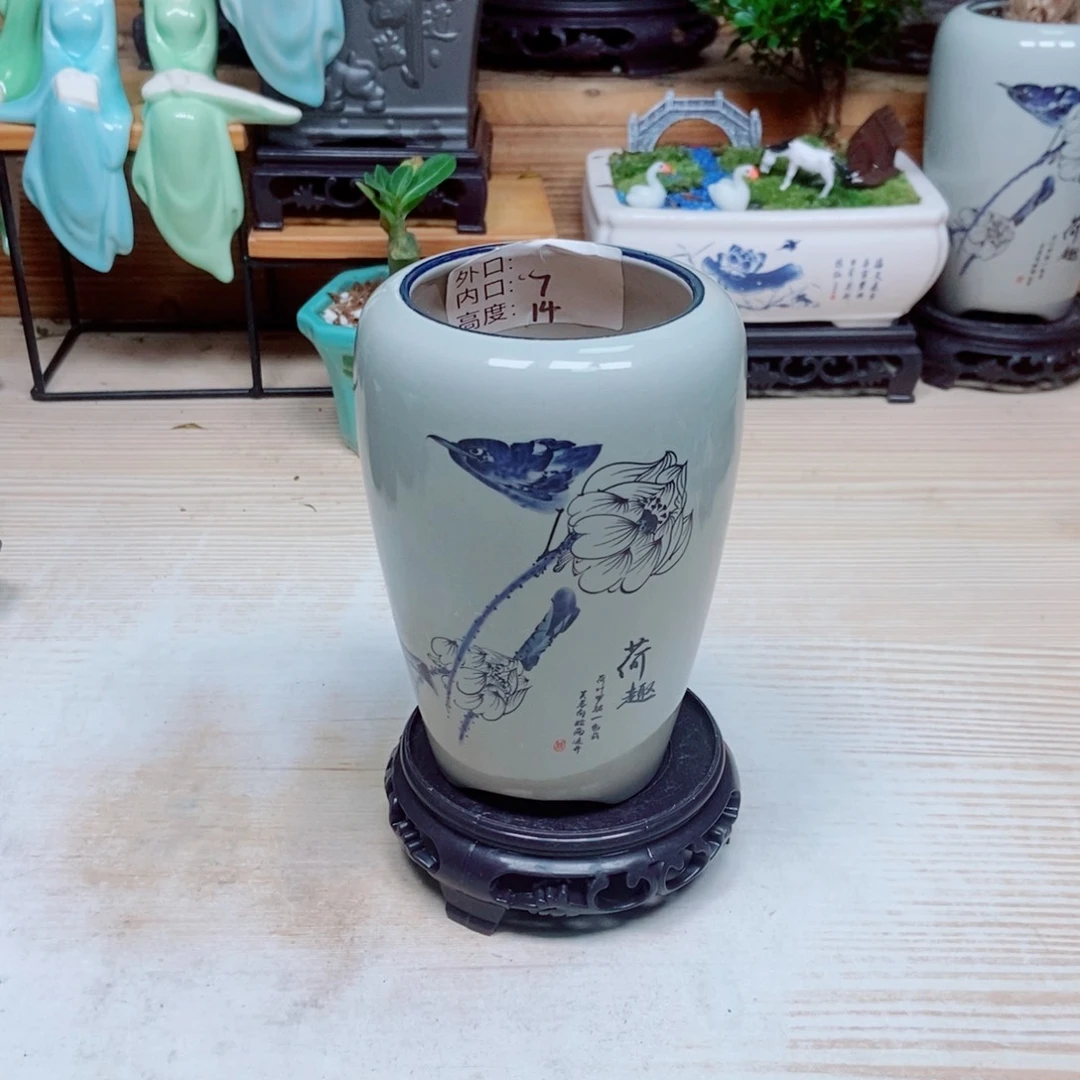 瓷片陶瓷花盆陶瓷艺术