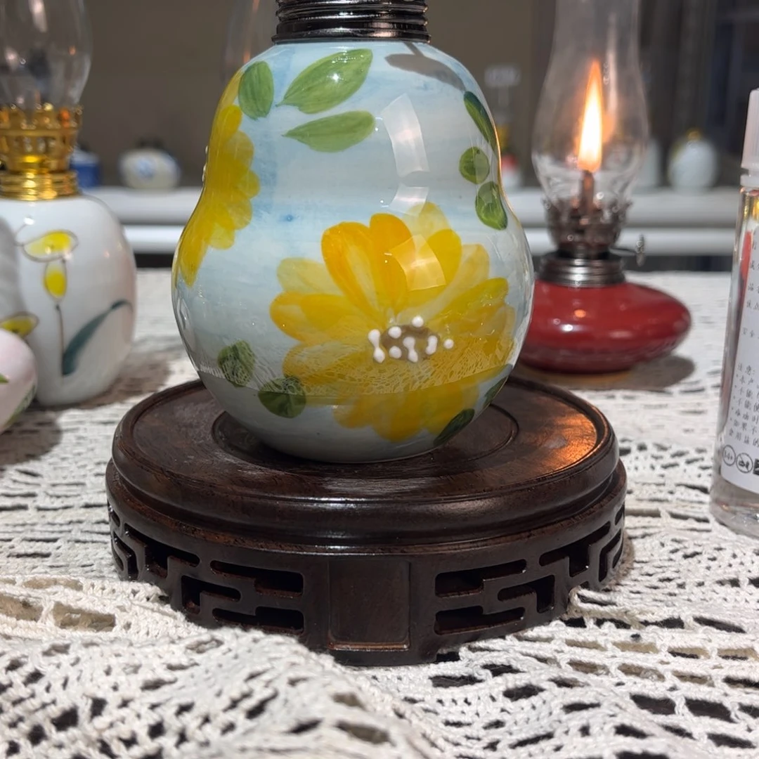 摆件景德镇陶瓷手工香薰灯