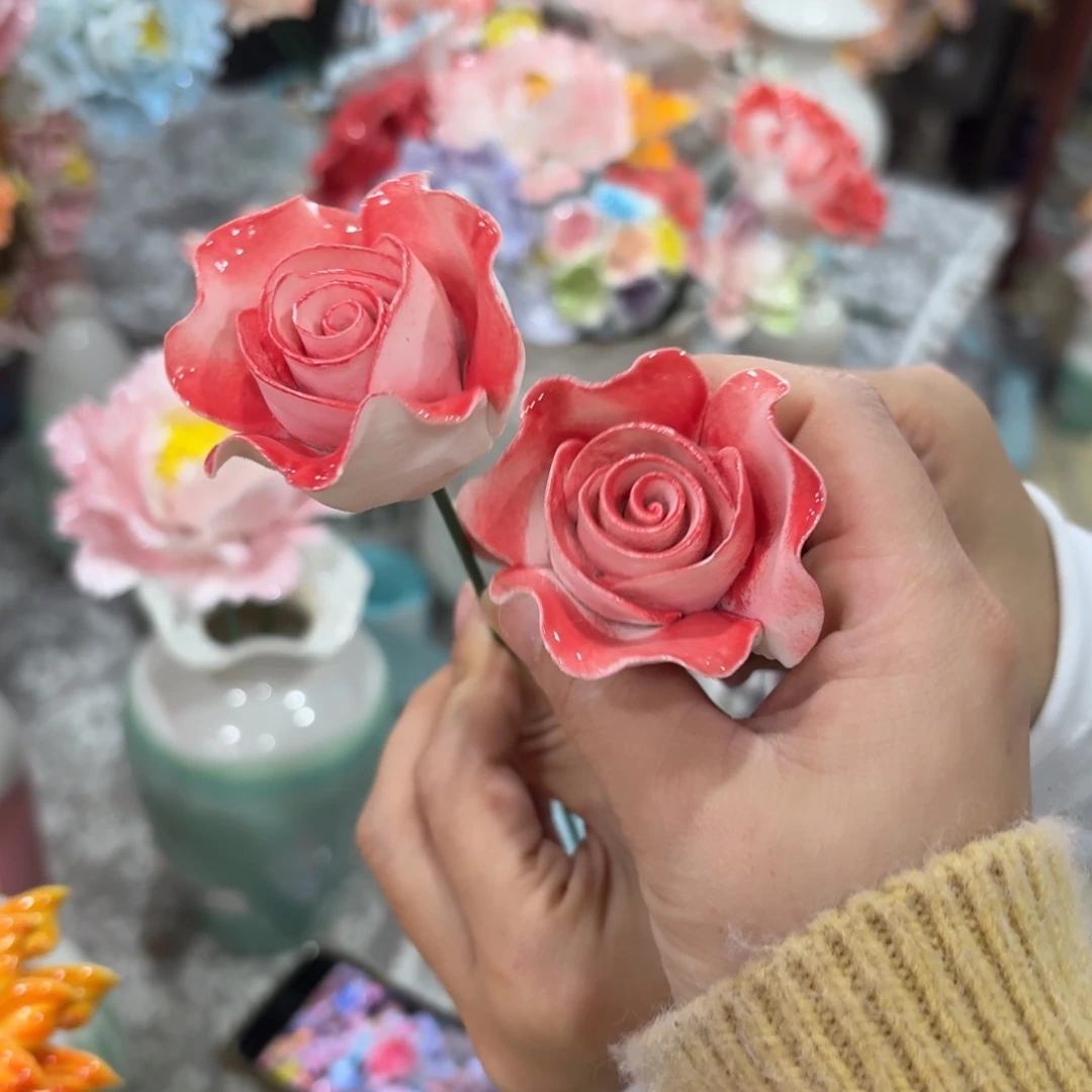 陶瓷花拍满20元发货，退款拉黑