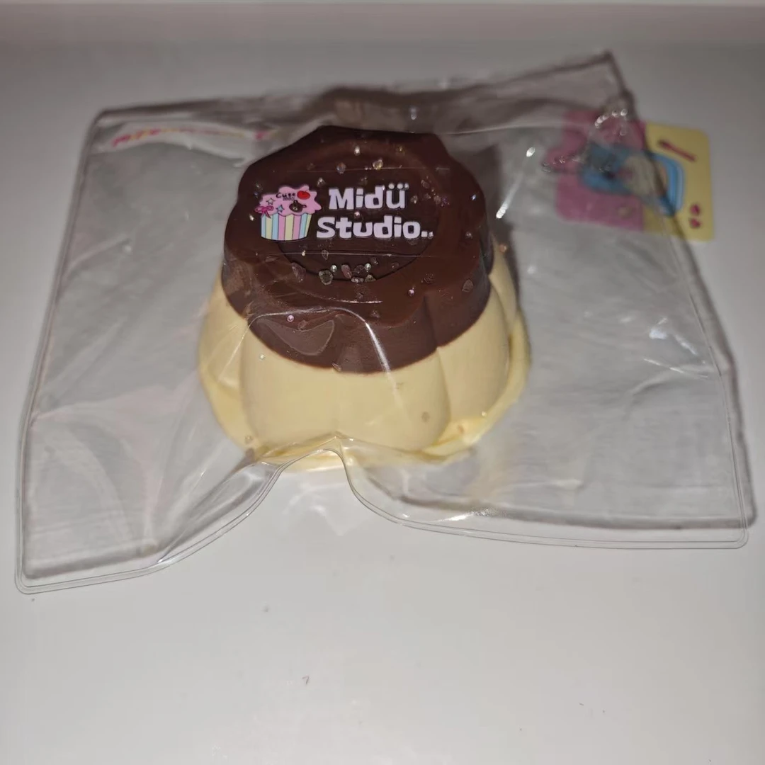 米嘟食品级硅胶捏捏-巧克力布丁