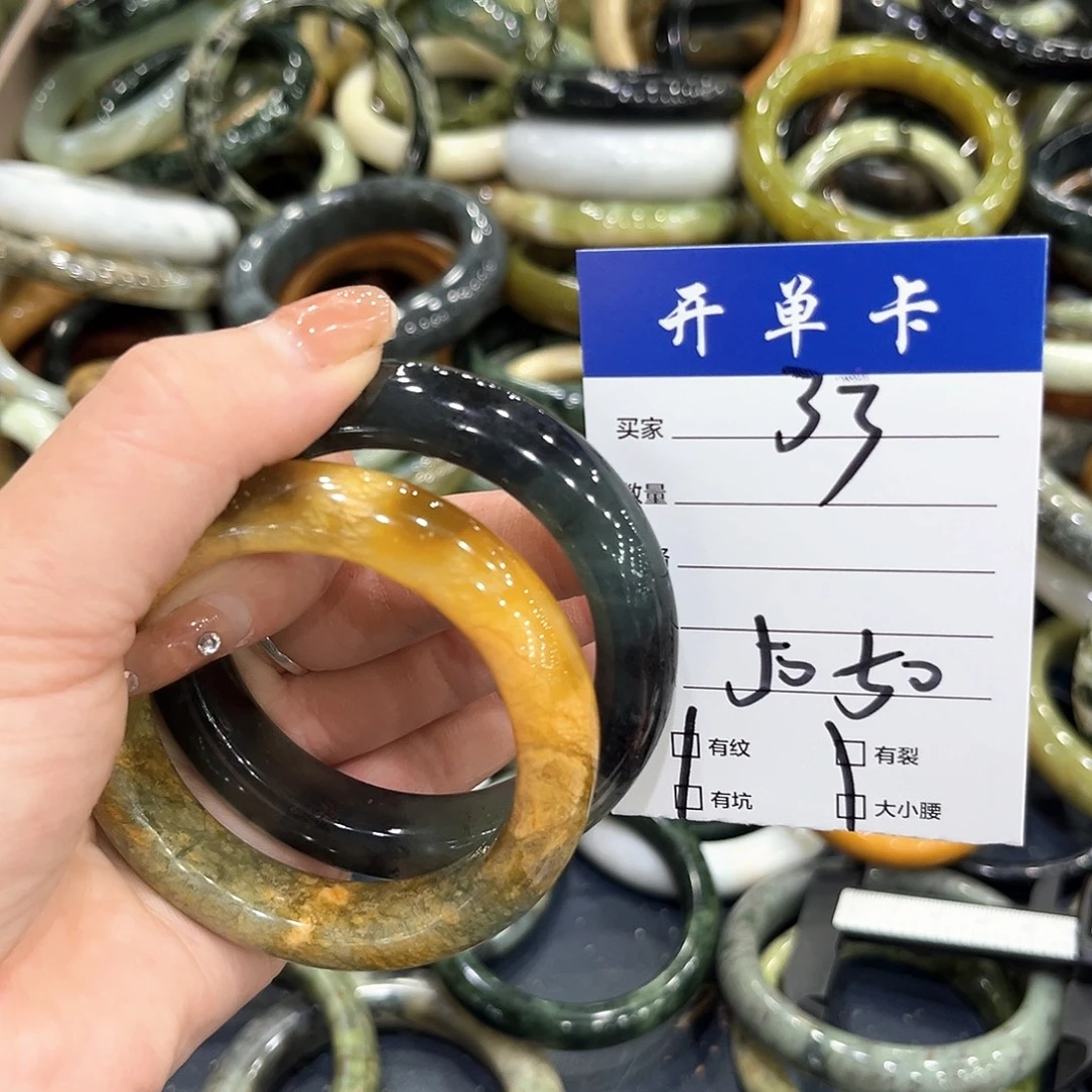未镶嵌蛇纹石玉手镯