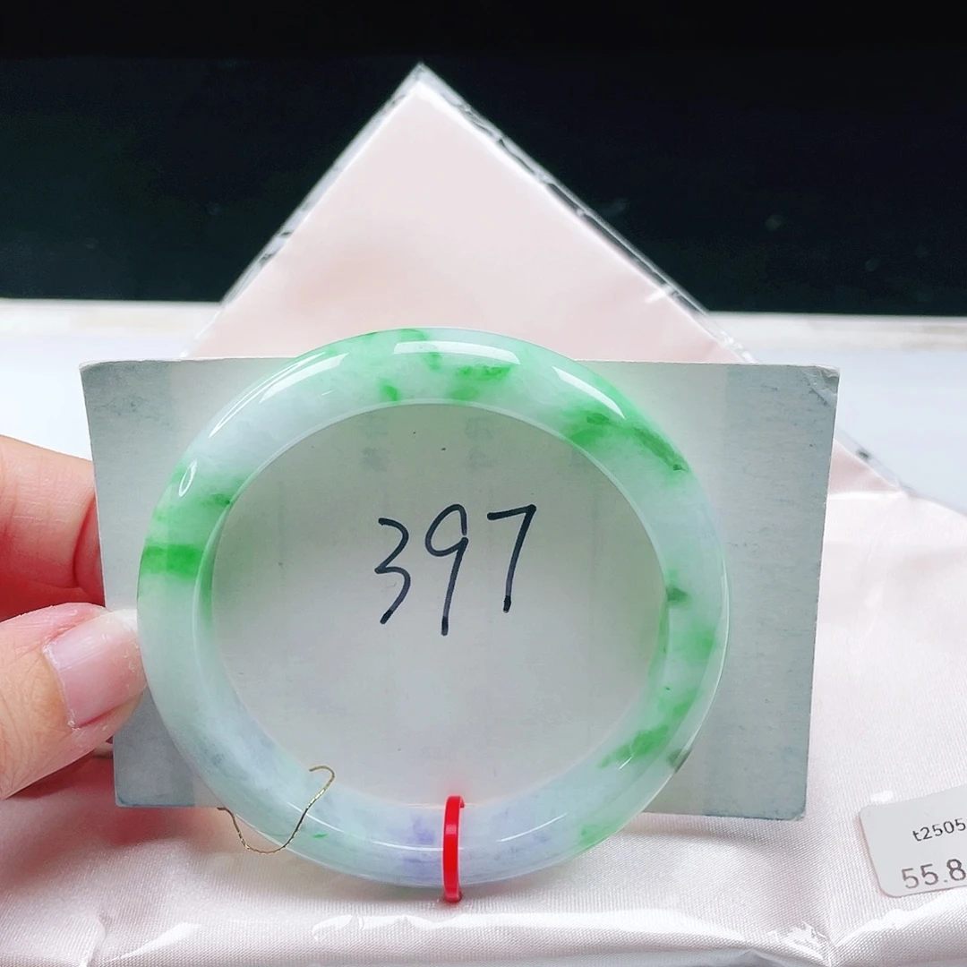 翡翠未镶嵌手镯缅甸翡翠55+