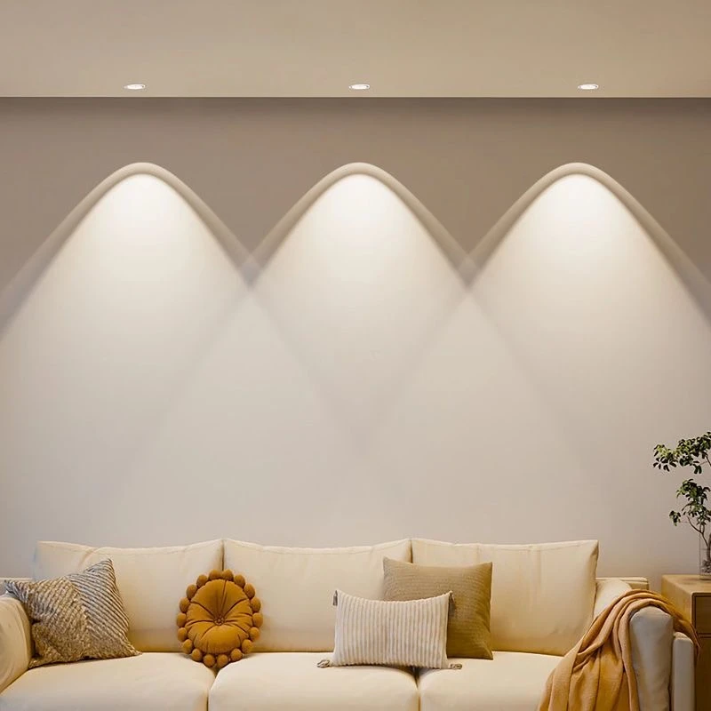 MEIDIYA/美帝雅彩虹小山丘射灯客厅背景墙嵌入式射灯全铝材洗墙灯