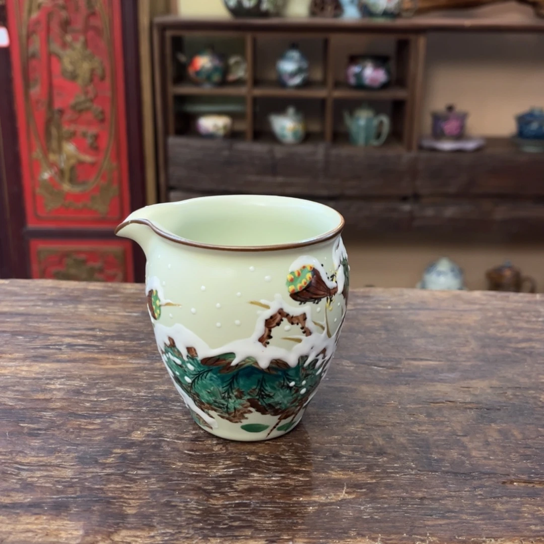 柴烧手工手绘陶瓷