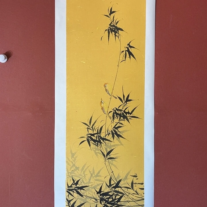 国画听兰老师花鸟