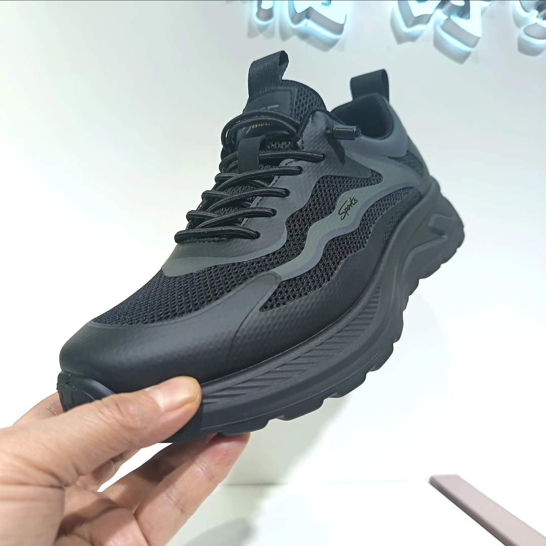 k012508劳克士男士网布鞋2025春新款网面鞋软底一脚蹬网布休闲鞋