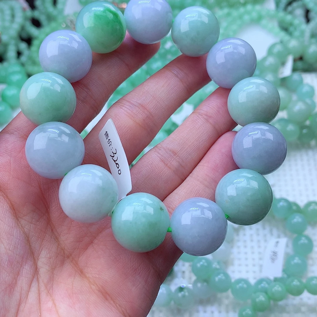 翡翠未镶嵌毛衣链卡18