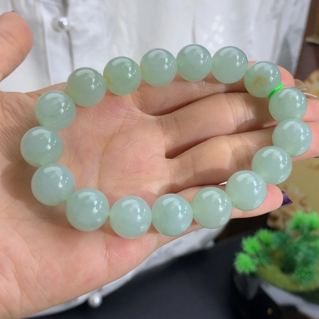 未镶嵌手串翡翠卡12胶润晴洒金手串